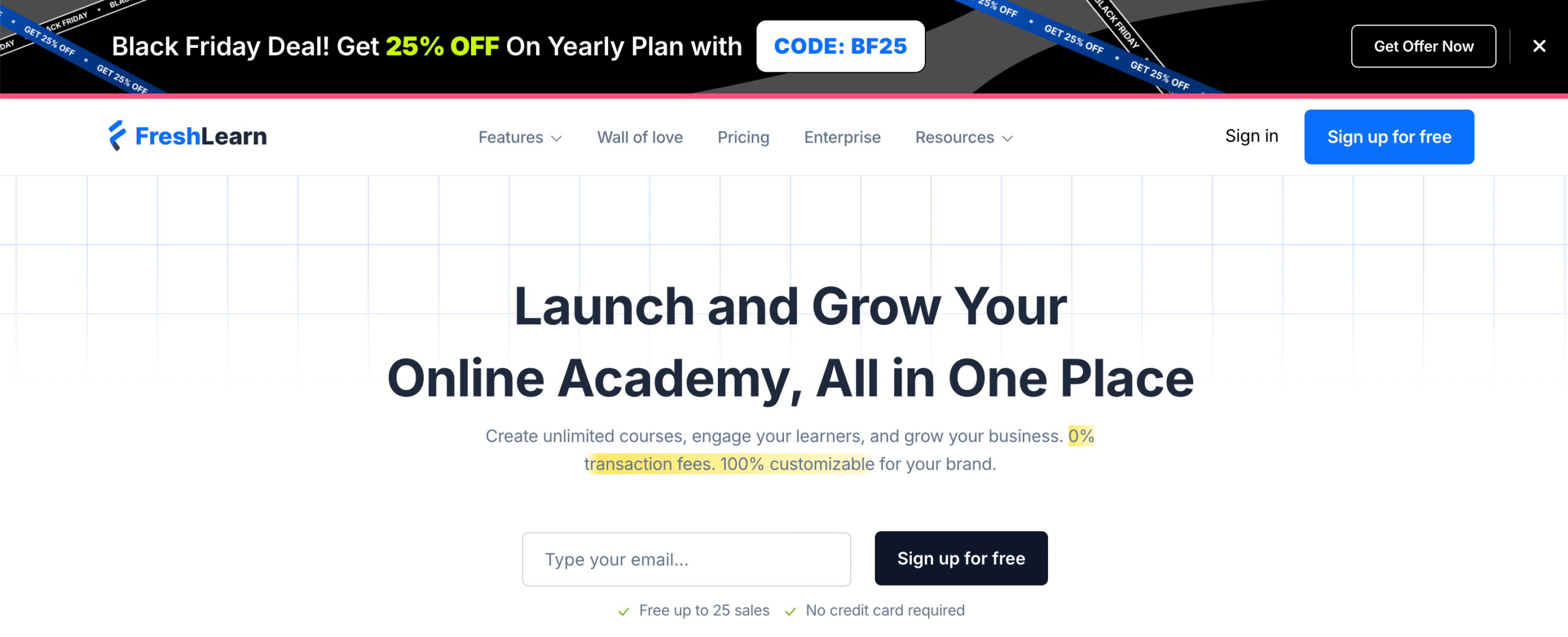FreshLearn Online course platform