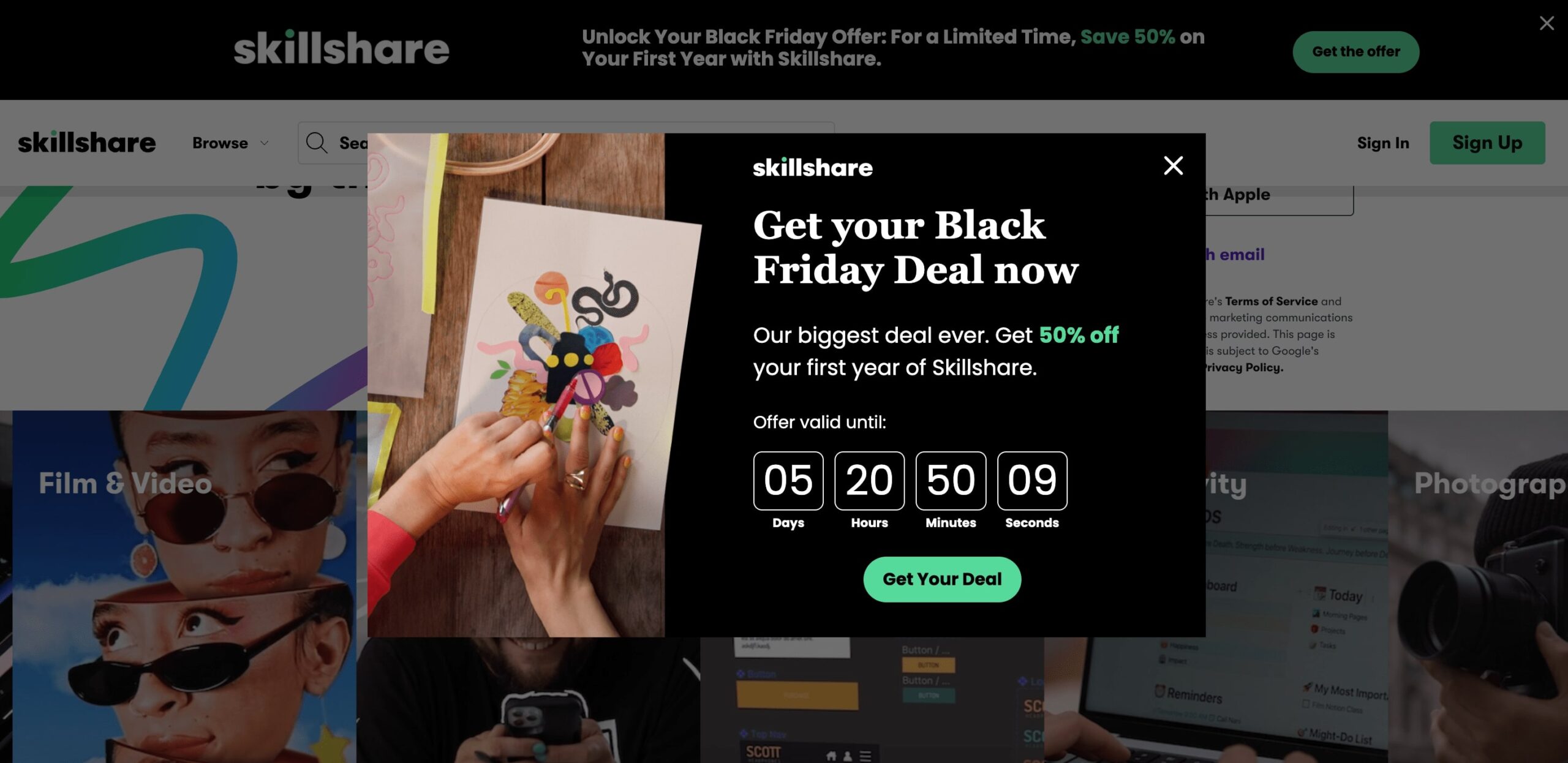 Skillshare Black friday Deal