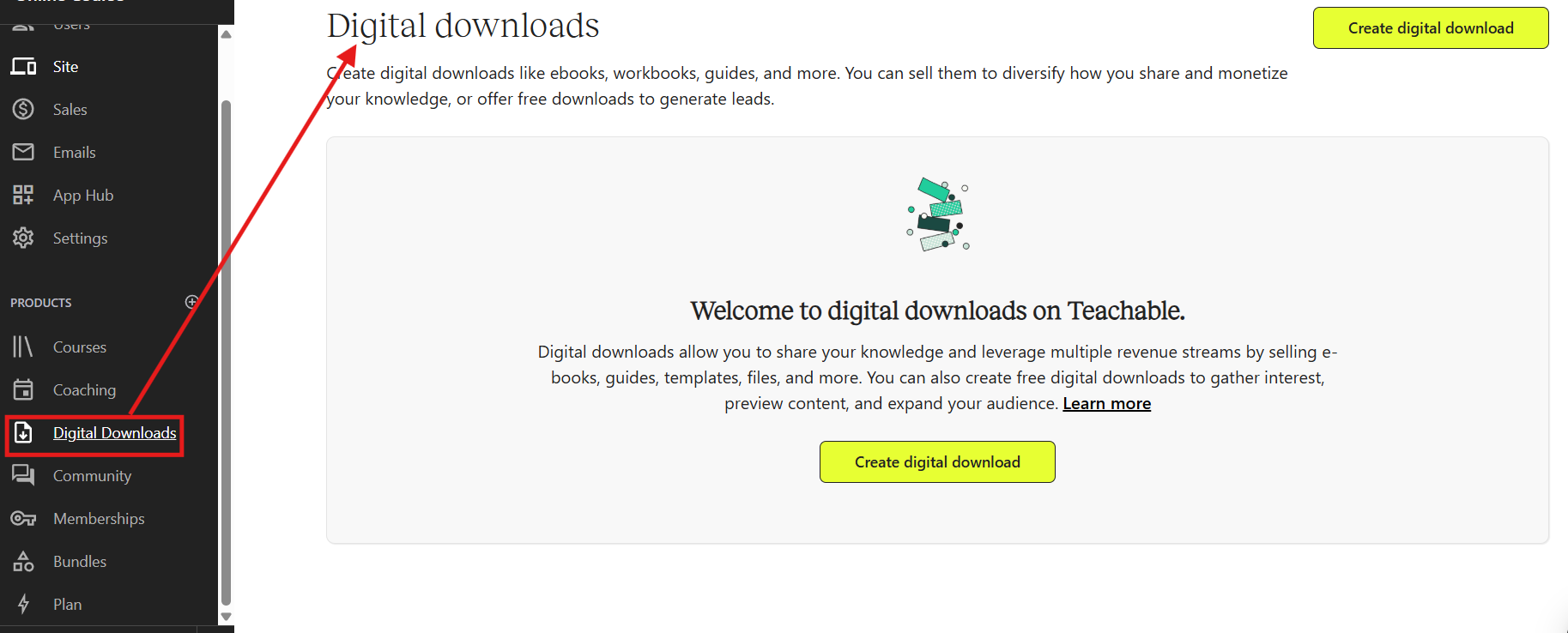 Create Digital Downloads