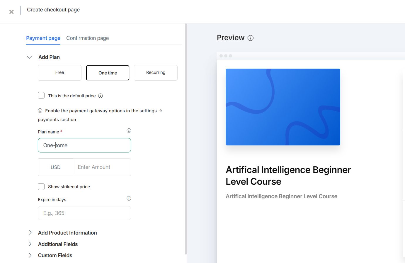 Freshlearn Checkout & Sales Tools