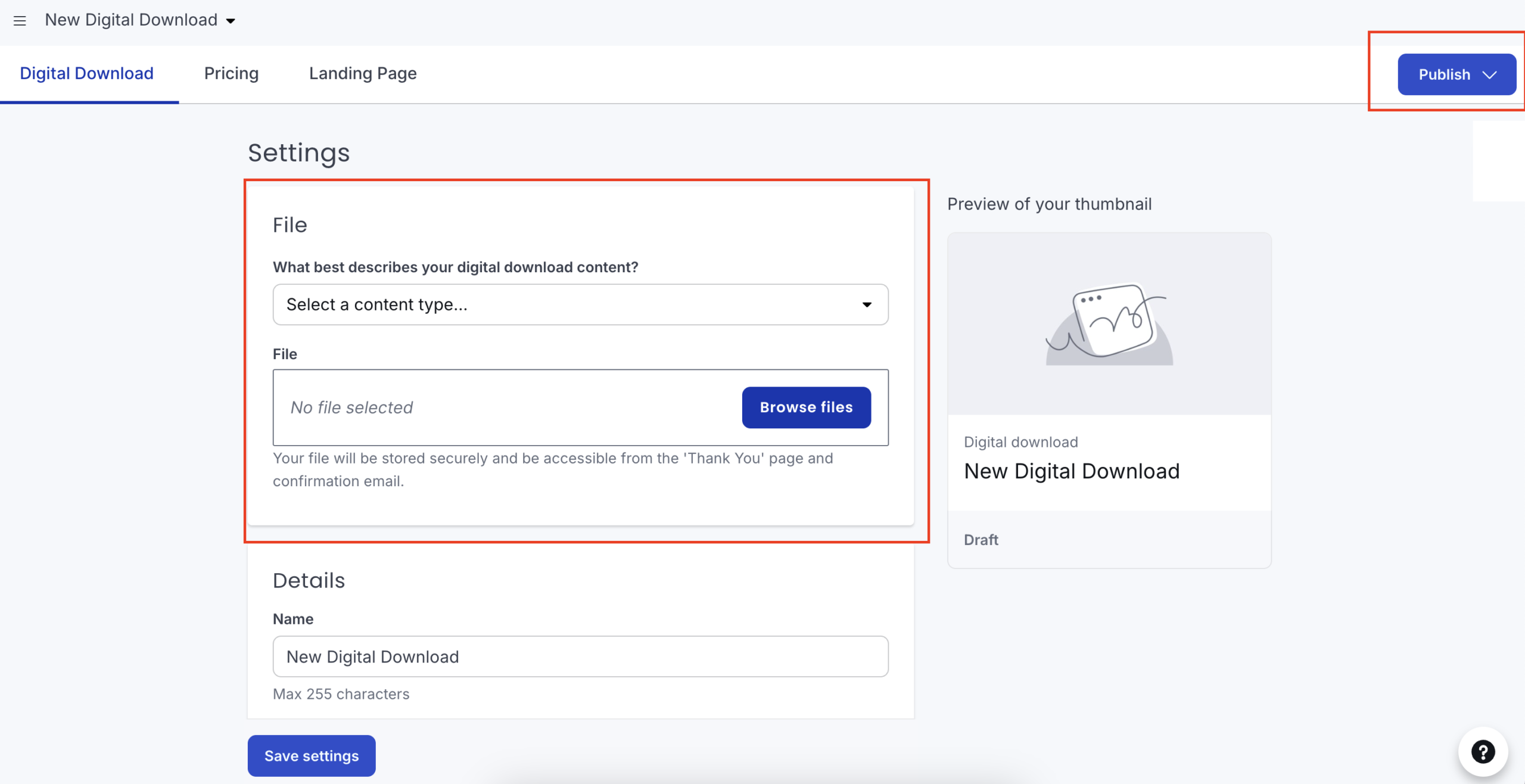 Create Digital Download