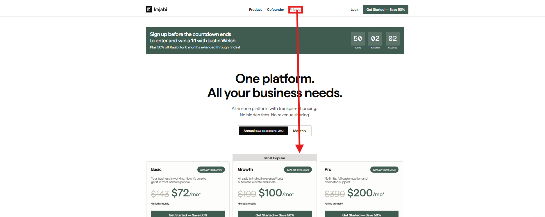 Kajabi Pricing