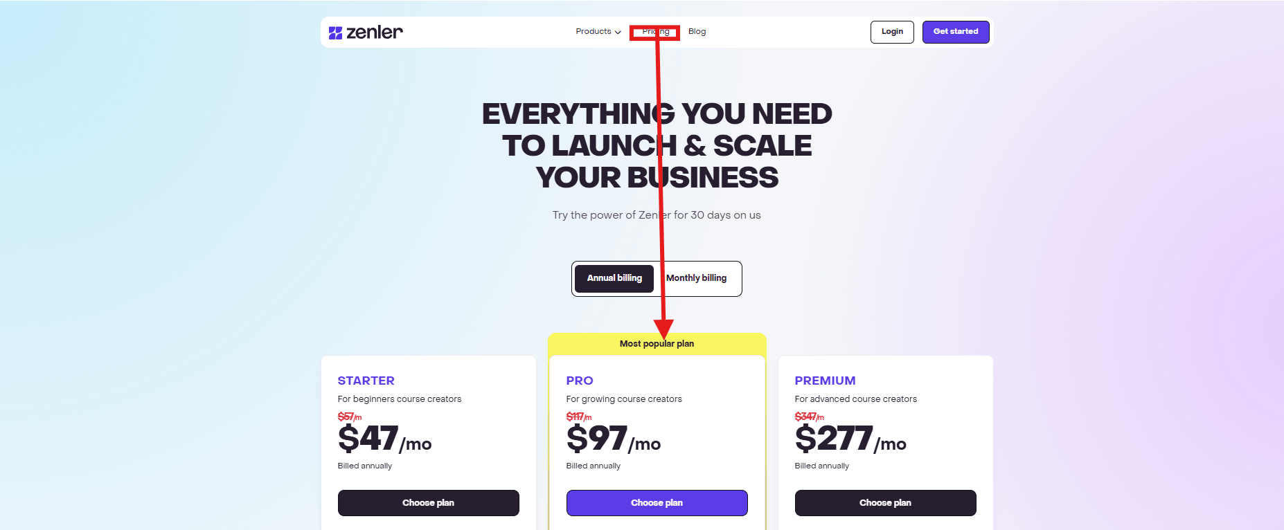Zenler Pricing